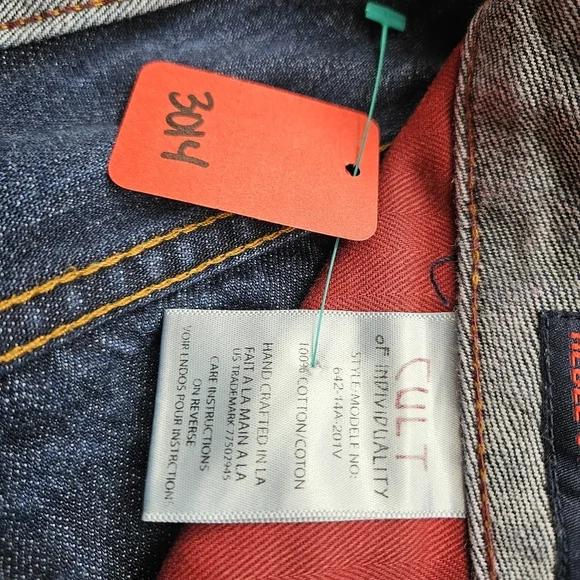 Cult of Individuality Men's Jeans Rebel Straight Fit 34x34